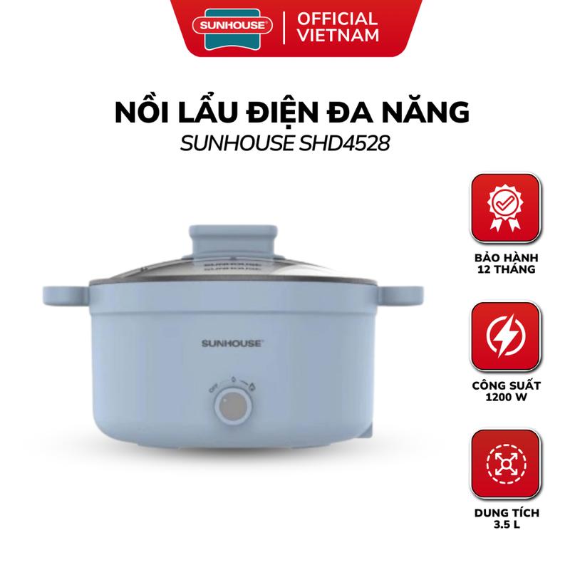 Nồi Lẩu Điện 3.5L Sunhouse SHD4528 – Lựa Chọn Hoàn Hảo Cho Bữa Tiệc Gia Đình
