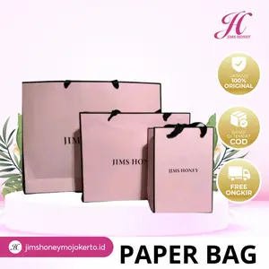 PAPER BAG JIMS HONEY PINK Tas Belanja kertas