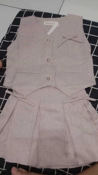 Product Review of { Calibrary } Jennie Set 1 - 4 tahun | One Set Vest and skirt | setelan anak perempuan | Fashion anak perempuan | setelan Rok anak perempuan from c**4 0