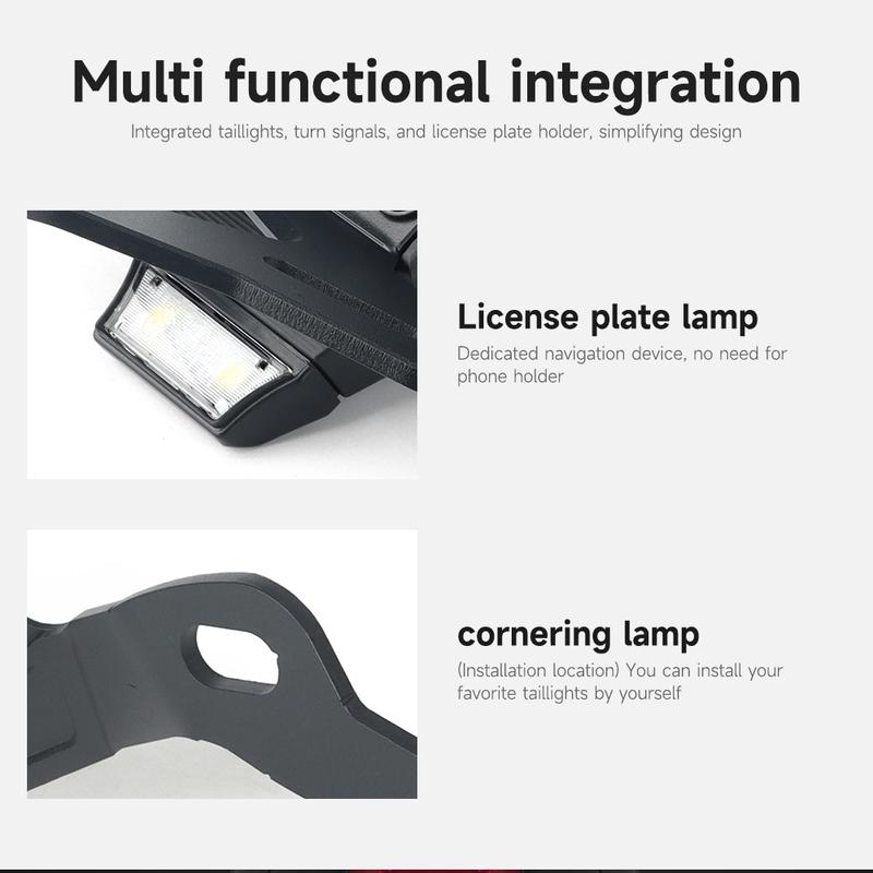 Product Introduction of For Honda CB 650 R CB 650R CB650R 2024-UP Motorcycle Rear Short Tail Stock Tidy License Plate Holder Tailstock Bracket LED Light 5