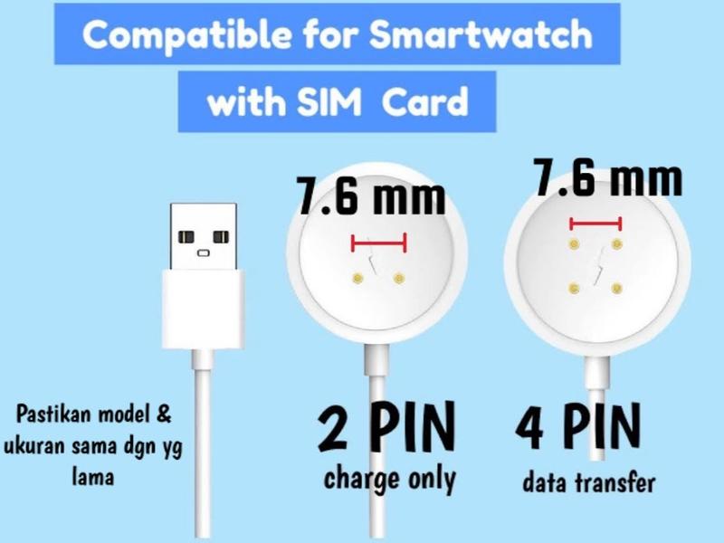 RC Kabel smartwatch kabel pengisi daya magnetis pengisi daya DS8/DW89/DW88/DW98/S12/S9 Ultra2/CDS9/Tangke DS8/WK89/VP600/Super Wear WTK89/GS29/CD99 0