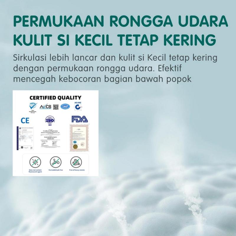 2Pack-VeryBabe SAP Popok Bayi Diapers Bayi S/M/L/Xl/XXL/XXXL/XXXXL Tipis Bernapas Tinggi Serap Anti Gumpal Kering Merah 6
