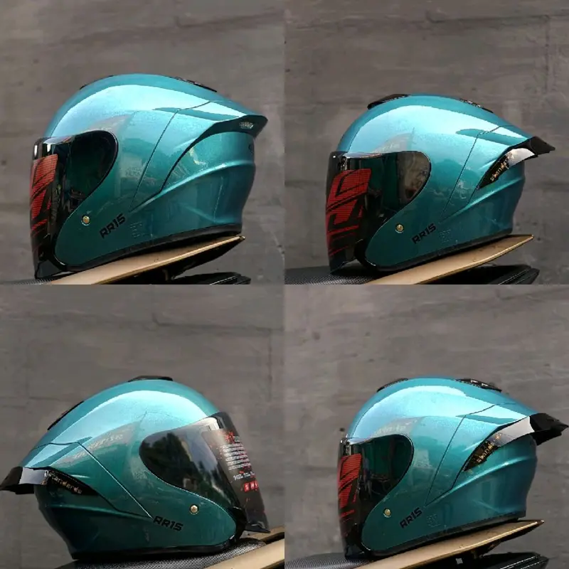 HELM MLA KAIROZ,PAKET GANTENG VENOM FLAT VISOR SLOT INTERCOM SINGLE VISOR 2