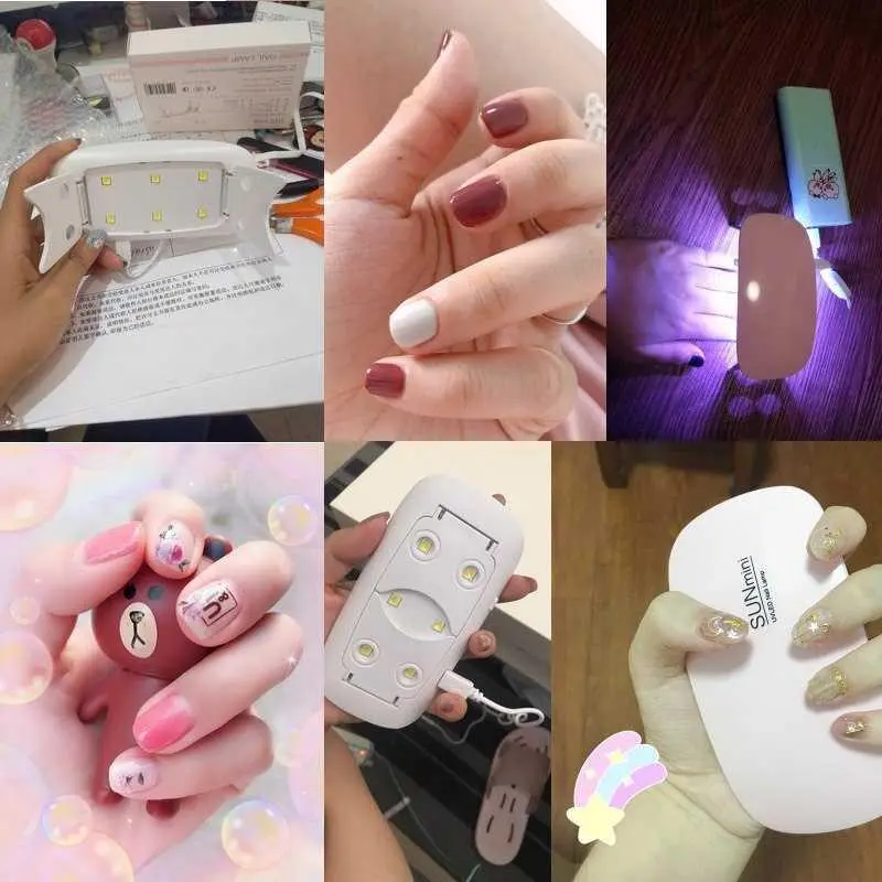 Pengering Kutek Kuku UV LED Nail Dryer 6W / Peralatan Kutek / Aksesoris Kutek / Kecantikan Kutek / Aksesoris Penghias Kuku 5