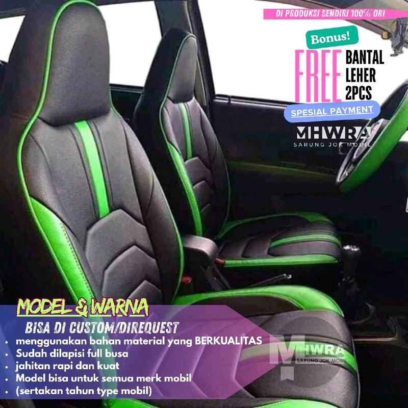 Sarung jok mobil calya sigra full 3 baris bahan kulit sintetis Astra grade A (harga standar) toyota daihatsu CALYA SIGRA Car COD bayar ditempat 2
