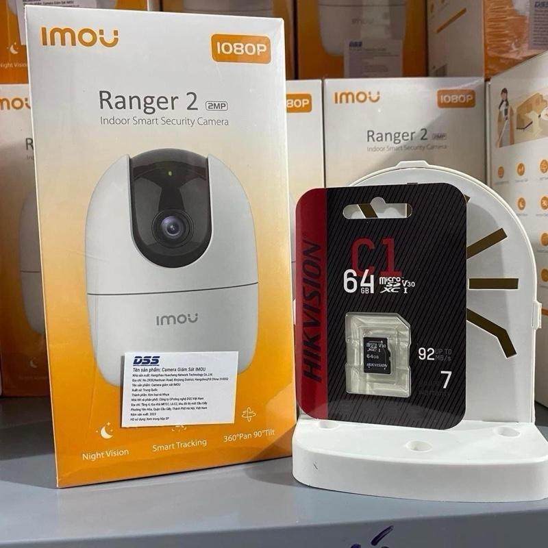  Camera Imou A32 tặng thẻ 64G kèm  chân đế L cam wifi quay 360 .Cam trong nhà 