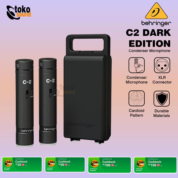Gambar Behringer C-2 / C2 / C 2 - Matched Pair Studio Condenser Microphones dari Tokosound Proaudio Kota Administrasi Jakarta Barat Tokopedia