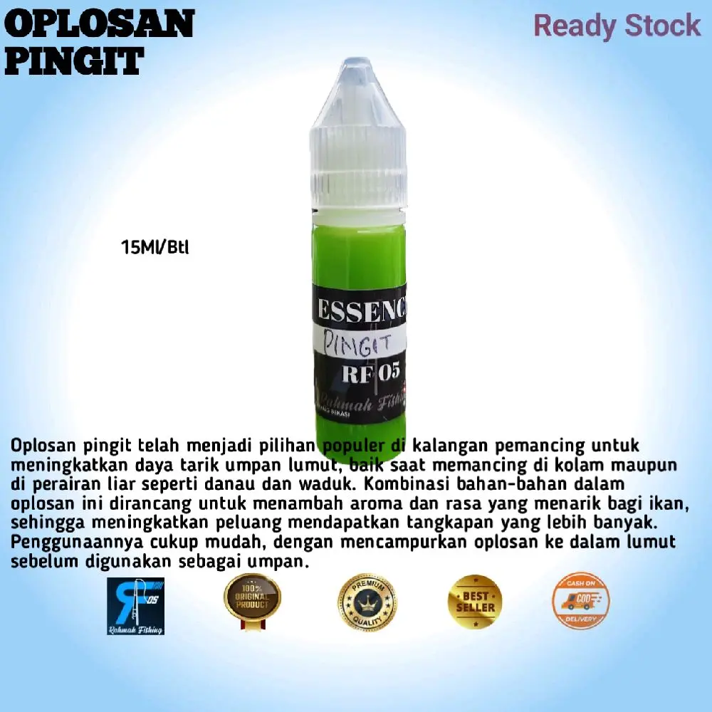 Essense Oplos Pingit 15 ML Cocok untuk mancing ikan munjair nila dengan media umpan lumut