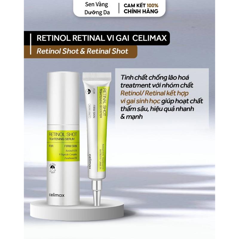 Tinh chất chống lão hoá retinol vi gai CELIMAX RETINOL SHOT SERUM/ RETINAL SHOT…