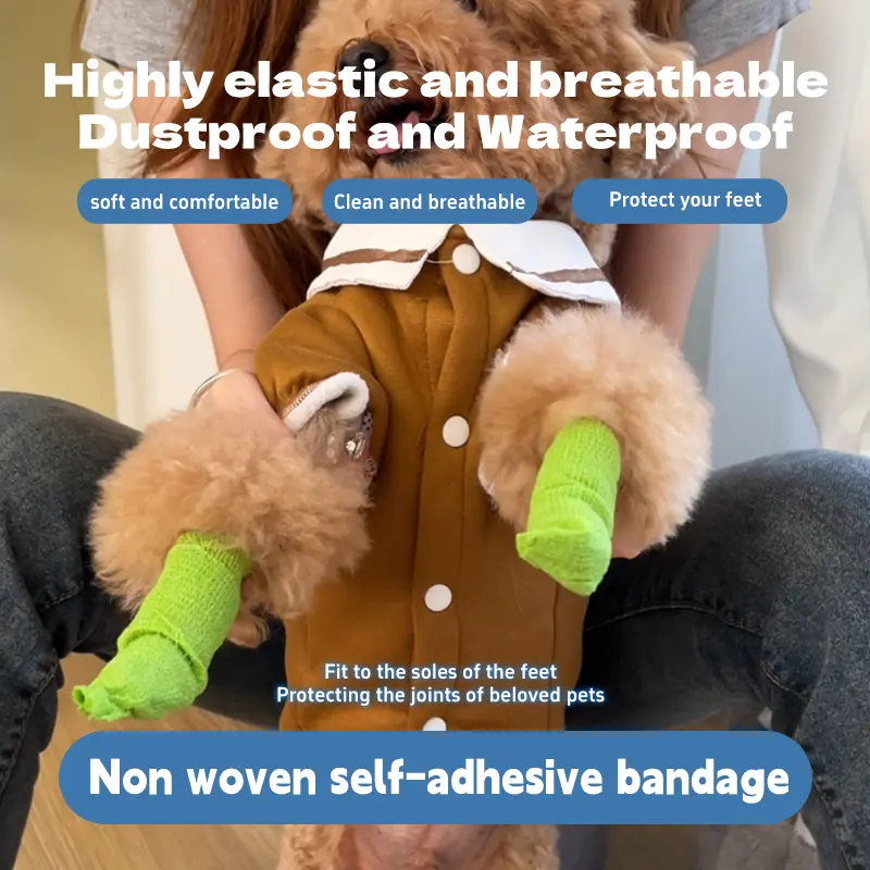 Pet anti dirty foot cloth pet equipment dog outdoor bandage cat outdoor leggings soft and comfortable anti sweat and anti scald