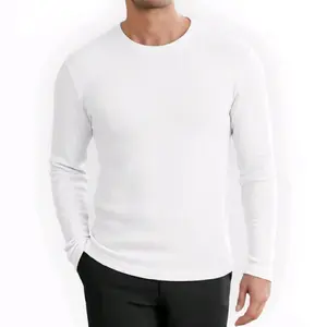 MyShirt Long Sleeve Waffle Knit Premium - Kaos Waffle Pria Lengan Panjang
