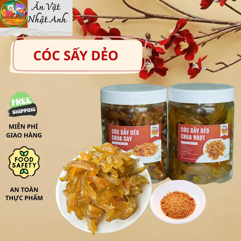 Hàng Tết Ngon 500G Cóc Dẻo Chua Cay Chua Ngọt - Làm Từ Cóc Tươi Loại 1 - Không Chất Bảo Quản - Đồ Ăn Vặt Chua Cay -Cóc tươi sấy dẻo - Nhà làm - an toàn vệ sinh - Ô Mai Nhật Anh