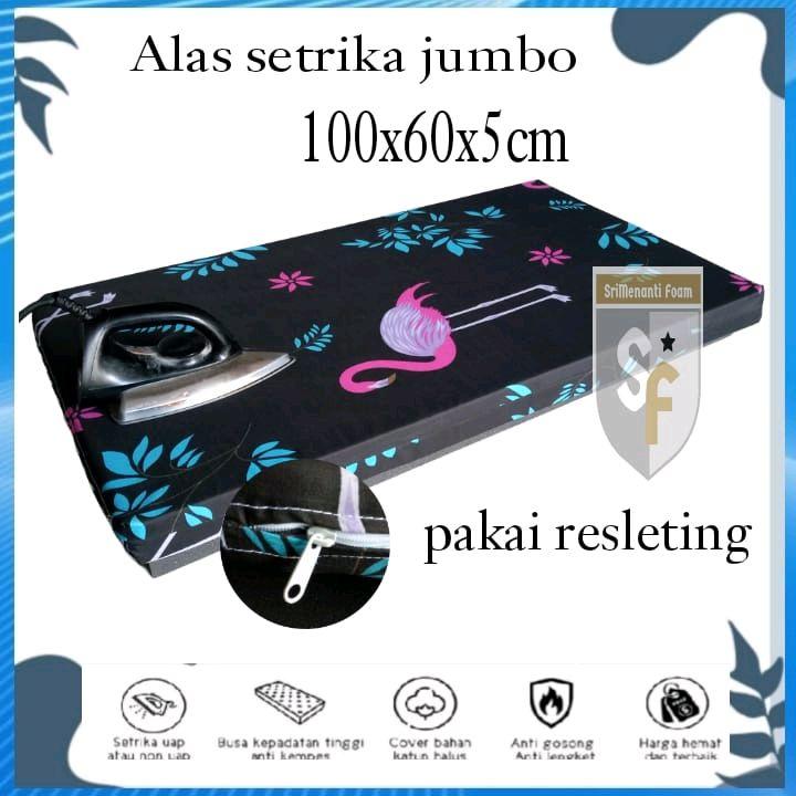 Alas Setrika Busa Inoac Size 100x60x5 cm dengan Sarung Resleting Motif Beragam 1