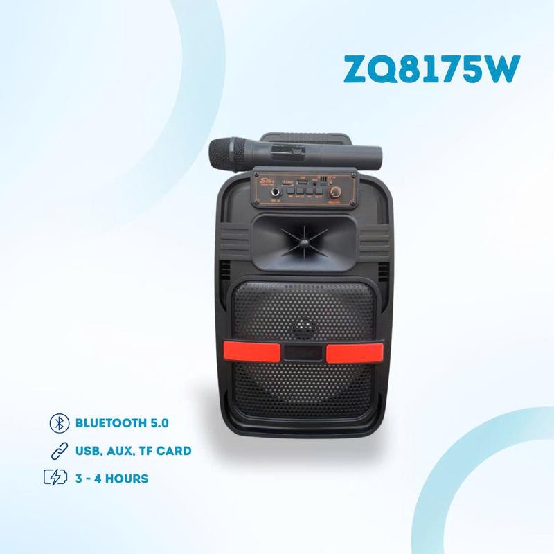 [TẶNG MICRO] Loa Bluetooth ZQS-8175, bass ấm âm hay, nghe nhạc cực chill, âm vang hay, chất lượng, pin tốt nghe lâu