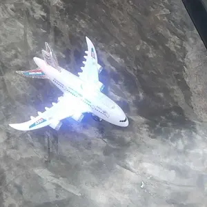 BISA COD MAINAN PESAWAT TERBANG AIR BUS DENGAN LAMPU DAN MUSIK Anak Miniatur Plastik Control Roda mainan mainan anak laki laki