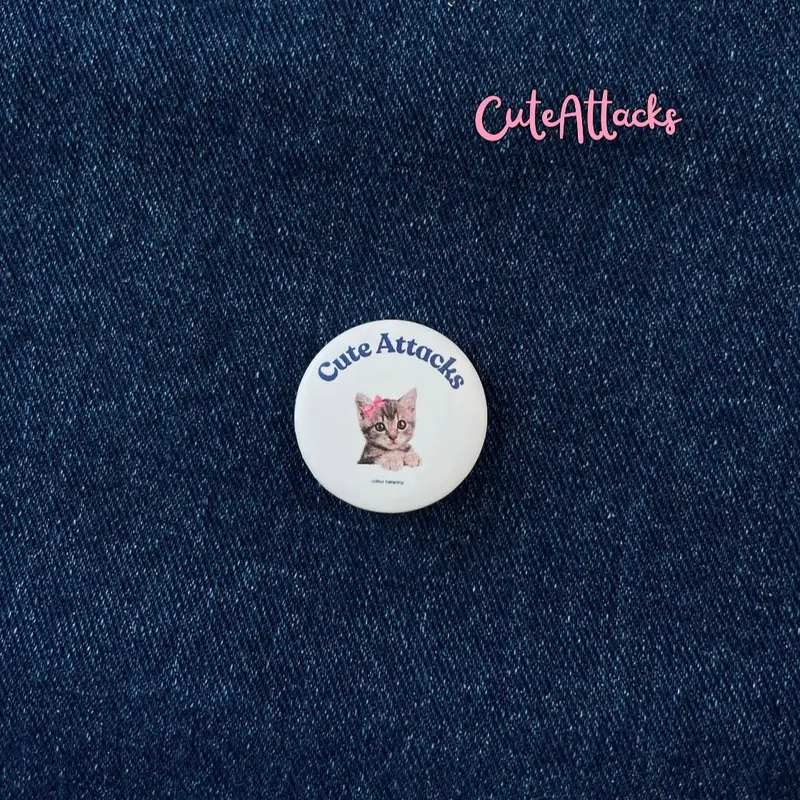 (companion) pin badge cute attacks edition Clips - 1 SET ISI 6 PCS 1