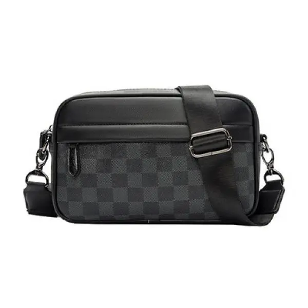 Beg Bahu, Beg Utusan, Beg Persegi Kecil, Berkotak, Jenama Fesyen,Untuk Lelaki, Gaya Kasual, Corak Berkotak Berkotak Korea, Sesuai untuk Sukan, Beg Bahu,Beg Silang Badan, Ketibaan Baru  Crossbody Selempang กระเป๋า  สะพาย ผู้  ชาย messenger   uni sling Bags