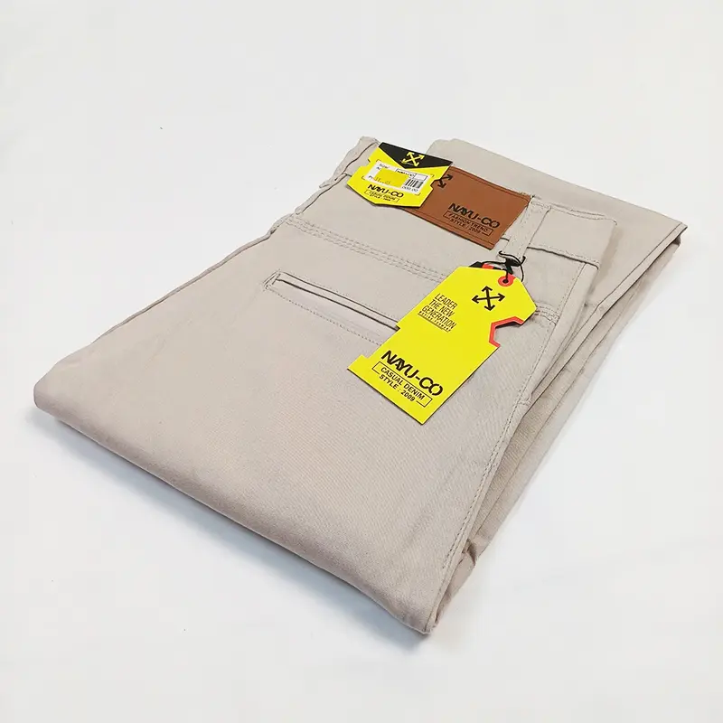 Chino Long Pants Skinny Formal Material Cotton Twill Stretch Khaki 5
