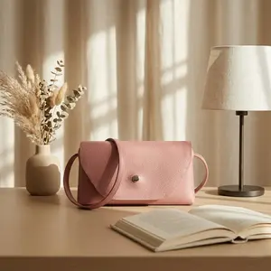 Zephyrine - Tas Bahu Kecil Kulit PU Leather Wanita Casual Terbaru 2026 Cewek Simple Bag Slingbag Hitam Putih Pink Merah Tua Biru Cream Pink Tua Kopi Cokelat