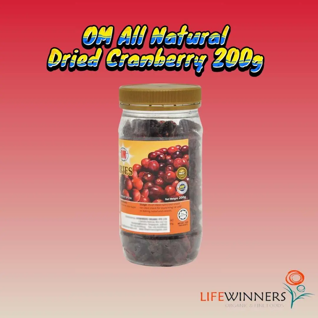 Health Paradise | Antioxidant  | Heart Health |  Immune System |  Natural Dried Cranberries 200g Snack Dry Fiber Sugar Vitamin dried  fruit cny goodies garlic