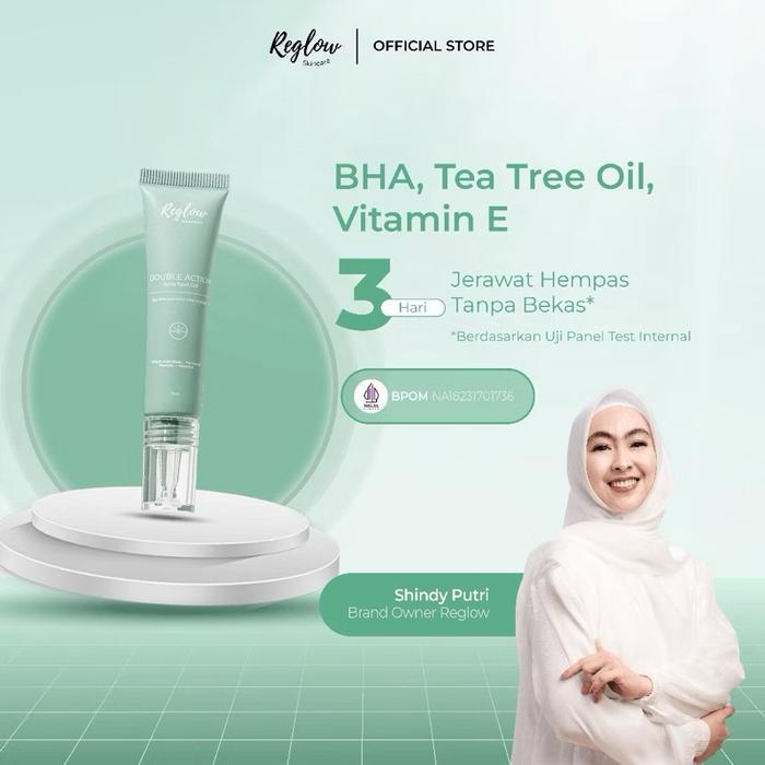 Gambar [Promo] Reglow Acne Spot Gel | Obat Totol Jerawat Cepat Kering | Redakan Kemerdehan, Bekas Jerawat & Bikin Kulit Lebih Halus Tanpa Iritasi dari Reglow Beauty Skin Id Kab. Bantul Tokopedia