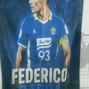 Poster Bendera Pemain Persib Bandung Bahan Kain