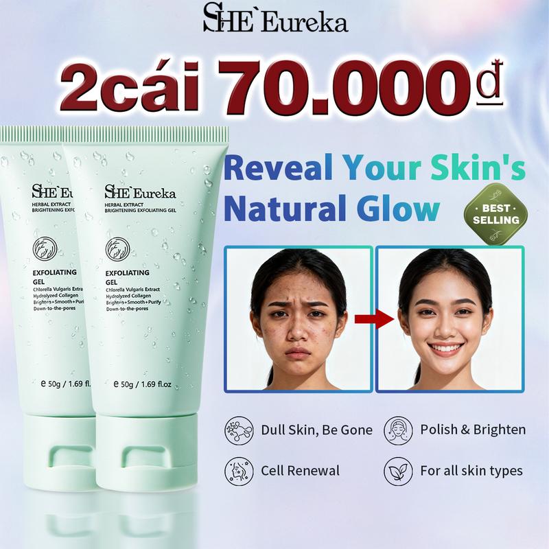  SHE Eureka  HERBAL EXTRACT Improve dull skin & brighten skin & suitable for use on face,& Deep cleansing of skin  50g 