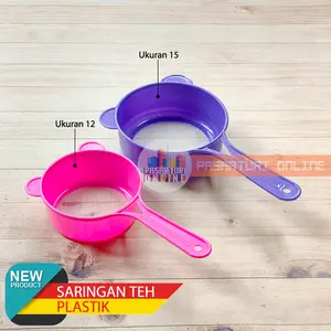 SARINGAN TEH PLASTIK ukuran 12 / 15 / SARINGAN TEH