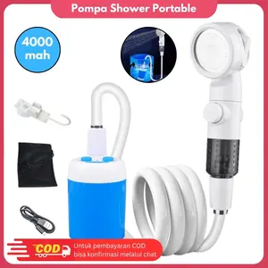 Pompa Shower Portable Camping Outdoor Bathing Pump Sprayer Portable