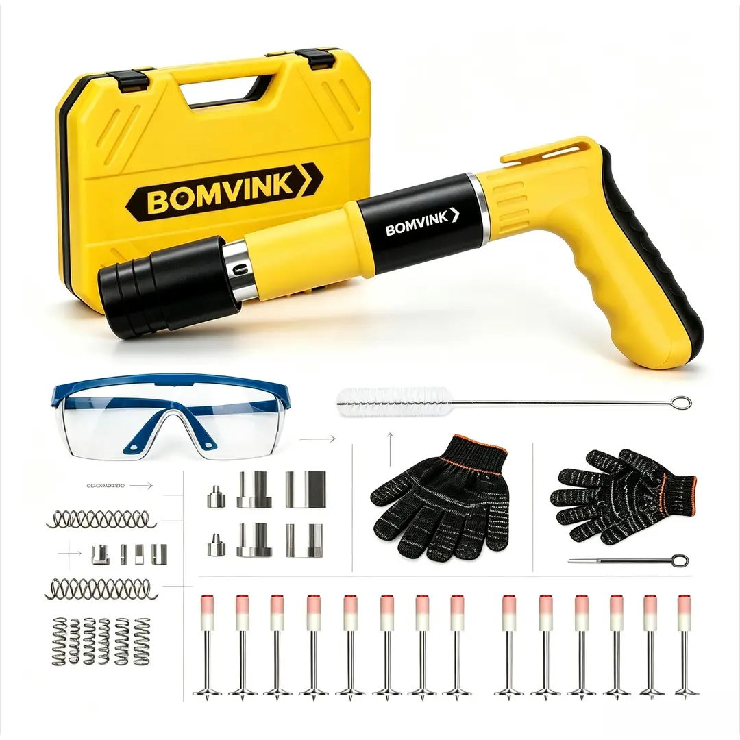 Kit Fixadora Finca Pino Pistola Profissional Ação + 30-400 pinos