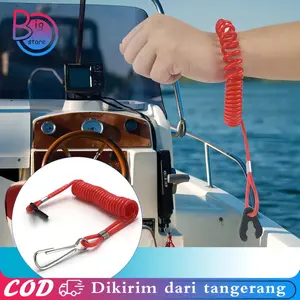 Perahu Switch Kill Mesin Tempel Safety Tether Lanyard Aksesoris Mesin Tempel Stop Switch Mesin Tempel