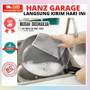 10pc Kain Lap Dapur Kawat Jaring Halus Cuci Panci Piring sendok alat masak serbaguna