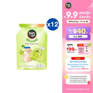(แพ็ก 12) Sunsu Shine ซันซุเยลลี่ผสมบุกไฟเบอร์ กลิ่นมะขามและนมเปรี้ยว