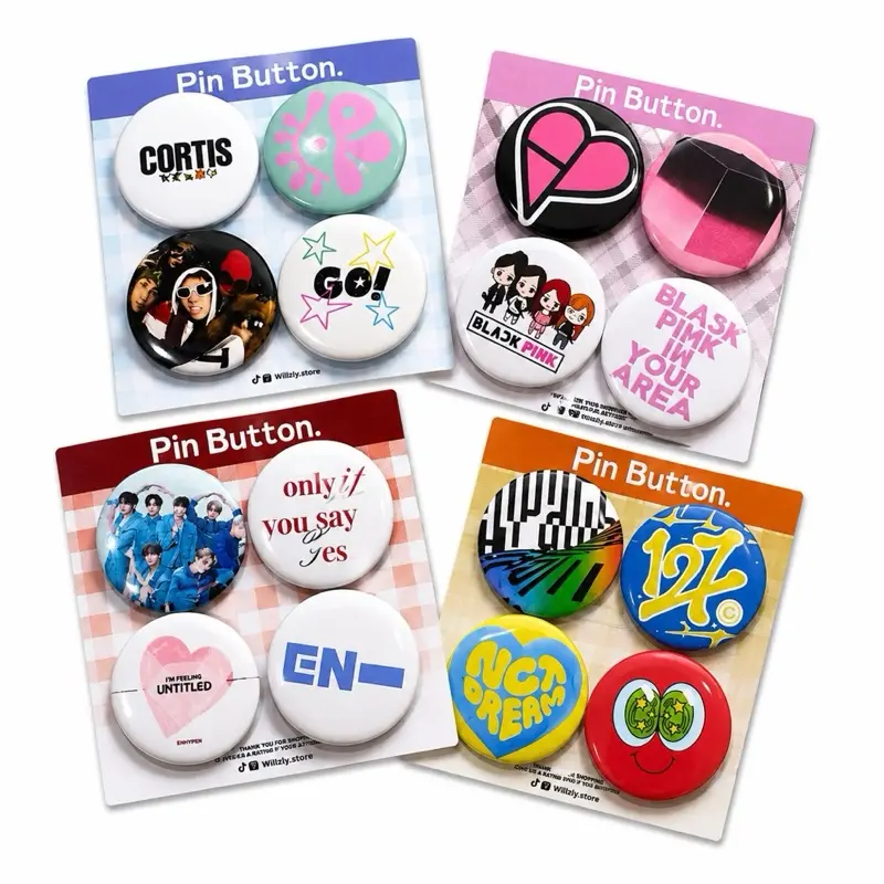 Pin Button 32mm Cortis Enhypen Nct BlakPink Awet Murah