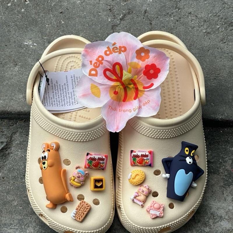   Dép kèm bộ charm  Dép sục cross hàng VN xuất dư Giày sục nam nữ Classic Dép Cross Classic Clog. Dép sục sandal quai hậu mẫu mới siêu êm thời trang dep chat 