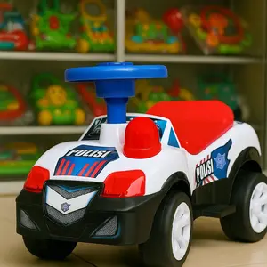 Mobil Patroli Polisi Dorong untuk Anak Umur 2-3 Tahun Mainan Edukatif dan Aman Tipe Mobil Patroli Polisi Usia 2-3 Tahun