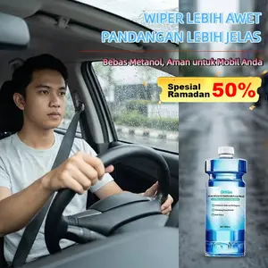 【Versi Upgrade】Okliin Cairan Wiper Mobil Okliin（iclean） – Pembersih Kaca Anti Minyak & Anti Kabut, Aman Tanpa Korosi, 7 Lapis Penyaringan, Cairan Ultrapure, Tidak Merusak Wiper, Membantu Memperpanjang Umur Karet Wiper