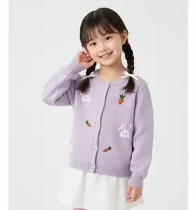 Mamado - Bunny Cardy Premium Atasan Rajut Anak Perempuan - Sweater Kids Fashion Cardigan