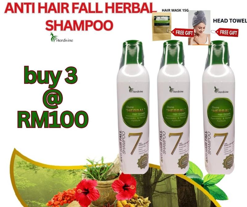 HER DIVINE Syampu set 3 Untuk Penjagaan Rambut Mewah Dengan Formula ...