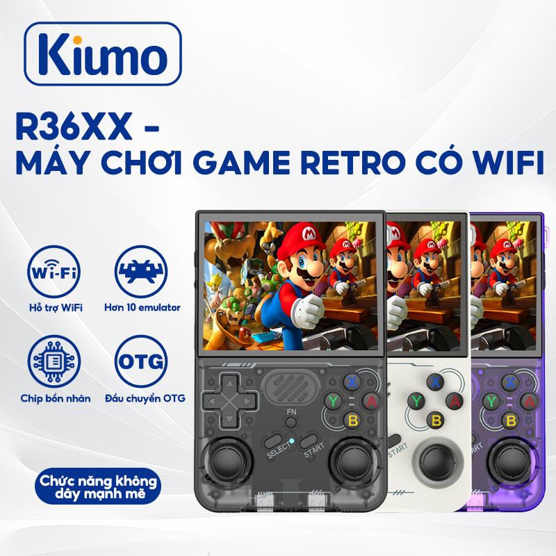  Kiumo Máy Chơi Game Cầm Tay R36XX - Hơn 10000 Trò Chơi Retro Phiên Bản Lite 64bit Hỗ Trợ WiFi & OTG Màn Hình IPS 3.5 Inch Pin 3200mAh 