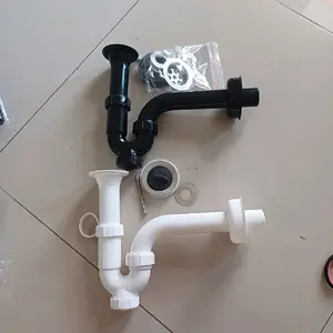 sivon wastafel angsa pvc sifon pvc murah hitam putih