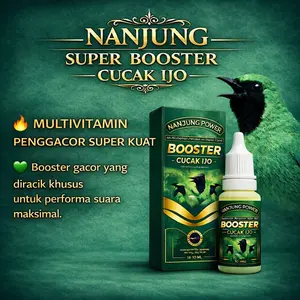 NANJUNG POWER - BOOSTER PENGGACOR CUCAK IJO - VITAMIN POWER CUCAK IJO - BOOSTER STAMINA LOMBA - SUPLEMENT FIGHTER JUARA - CUCAK IJO NGEPLONG PANJANG - 10 mili Vitamin Burung - Meningkatkan Stamina dan Nafas Panjang