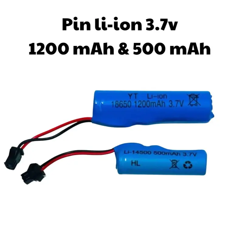 Pin sạc li-ion 3.7  có mạch bảo vệ an toàn - dùng cho đồ chơi điều khiển , các đồ chơi tương thích