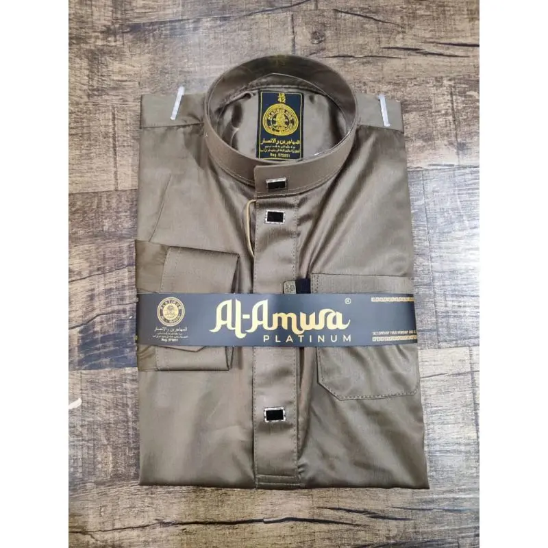 Baju jubah anak Polyester Al amwa platinum gamis anak lengan panjang manset