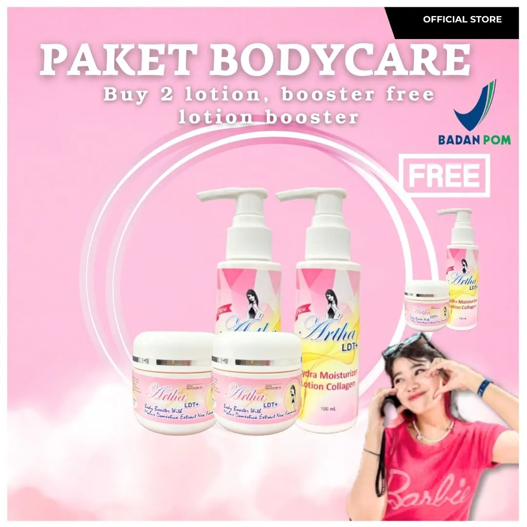 [ARTHA LDT] Paket A lightening NEW PACKAGING Beli 2 gratis 1 ( 3 body booster + 3 body lotion) SPECIAL BOOSTER NEW FORMULA Tangan