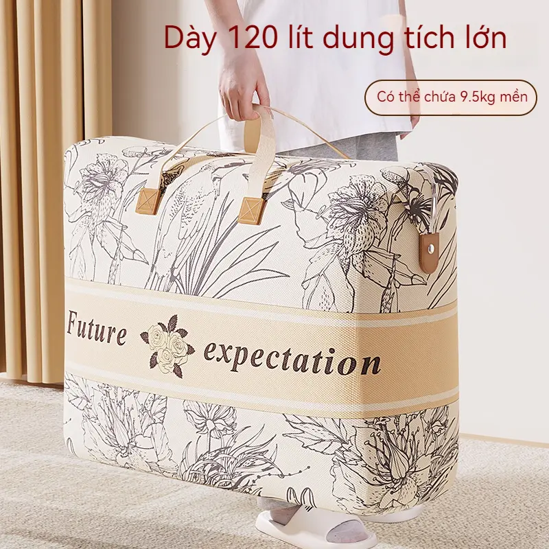 Túi Đựng Chăn Bông, Túi Đựng Đồ Gia Dụng, Dung Tích Lớn, Chống Thấm Nước Và Chống Ẩm, Thích Hợp Cho Việc Đóng Gói Di Chuyển, gọn bảo quản quần áo bền đẹp Thùng Đựng Đồ Cỡ Lớn Túi Đựng Quần Áo Chăn Màn Chống Thấm Nước Thùng Giỏ Vải Đựng Đồ Gấp Gọn Đa Năng 2