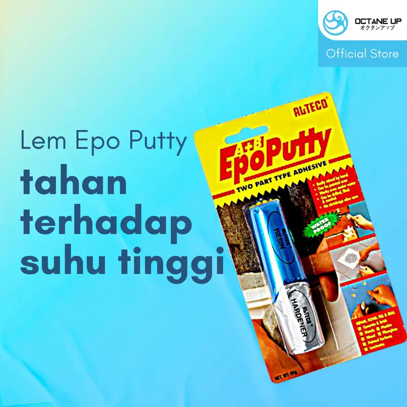 Lem Alteco Epo Putty 50gram untuk Beton, Fiberglass, Logam, PVC, Plastik, Kayu, dan Akuarium 2