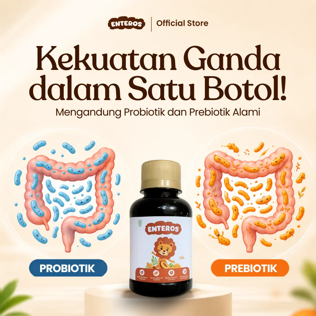Enteros - Suplemen Nafsu Makan Anak 130ml | Halal & BPOM