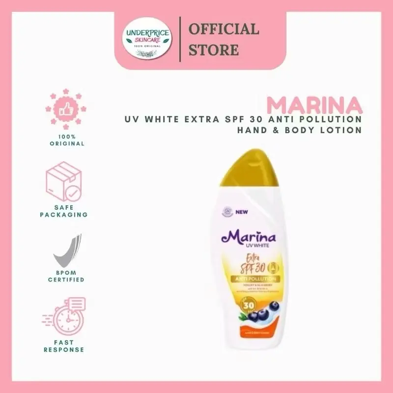 MARINA UV White Extra SPF 30 Anti Pollution Hand & Body Lotion