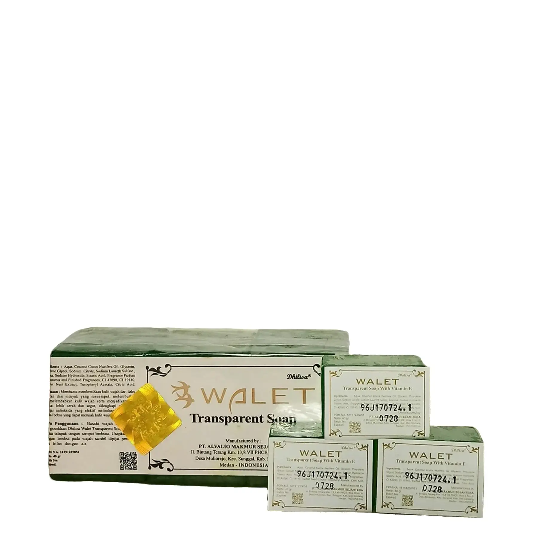 Paket 3 PCS Sabun Wajah Wallet Transparent Soap - Facial, Muka